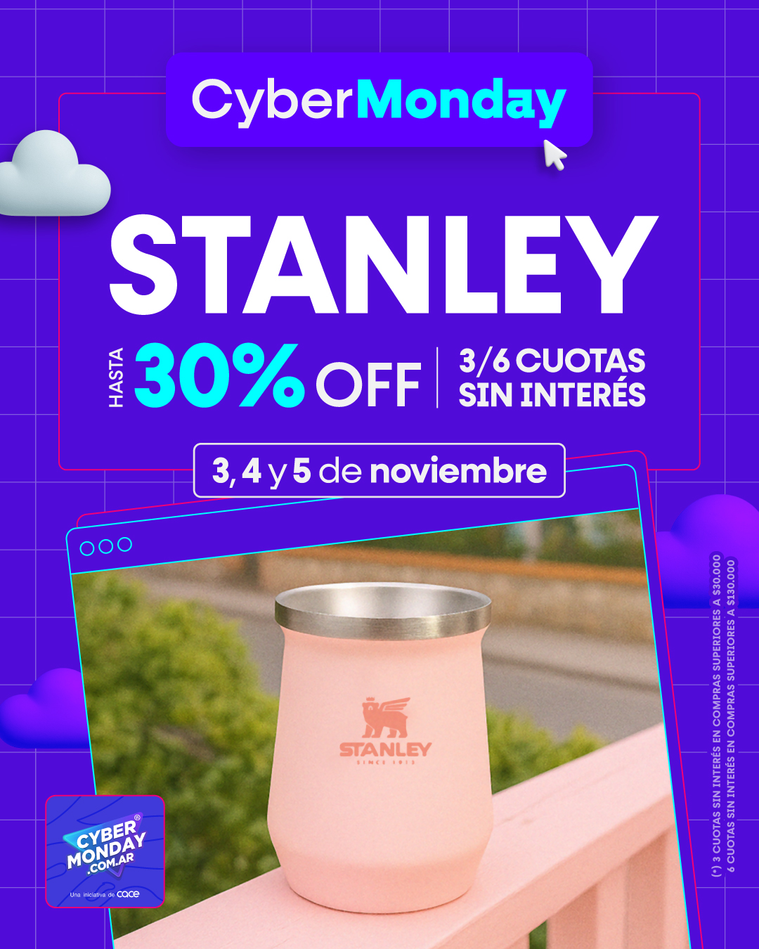 Stanley con descuento - 3 y 6 cuotas sin interés